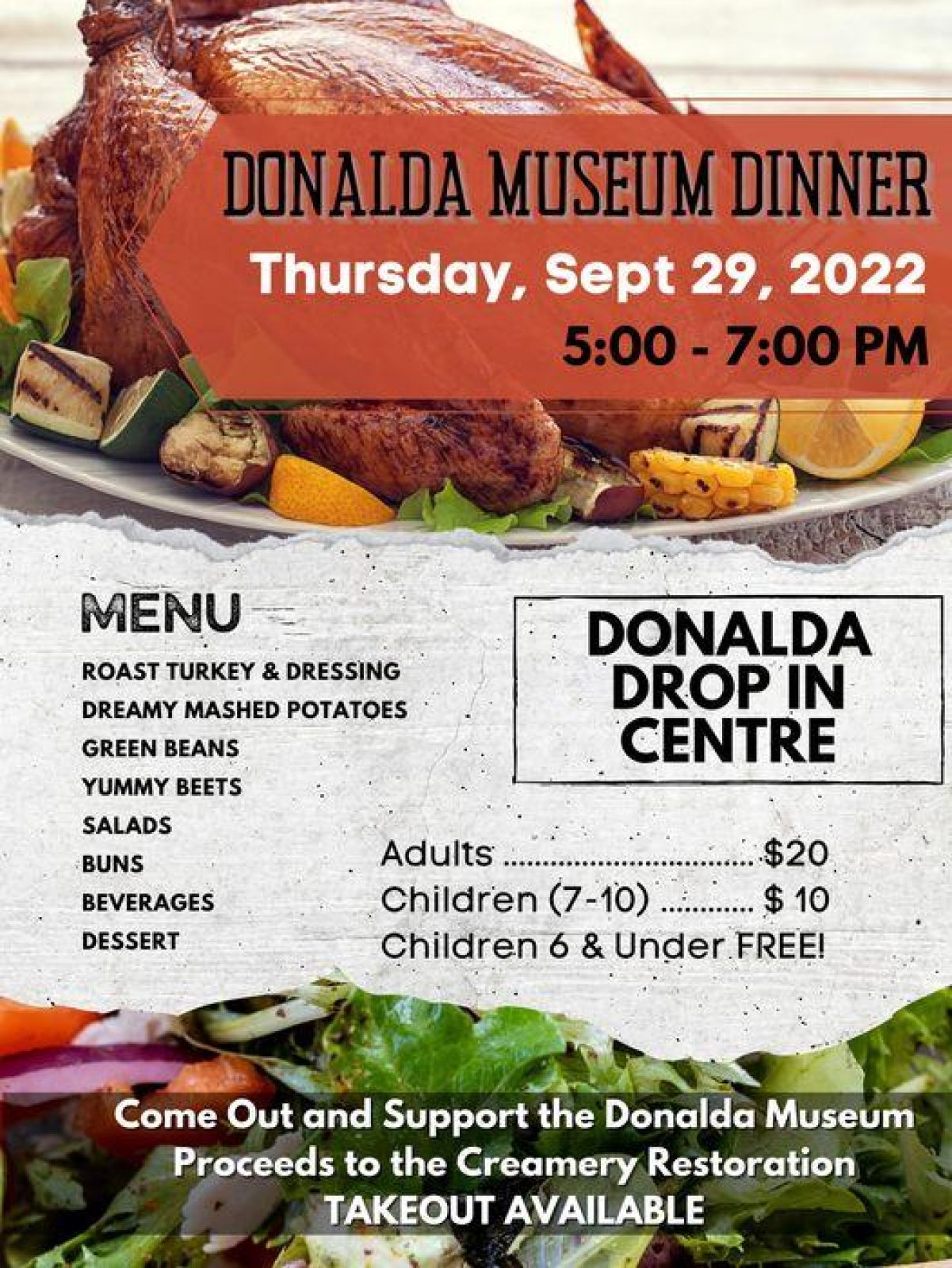 Donalda museum dinner