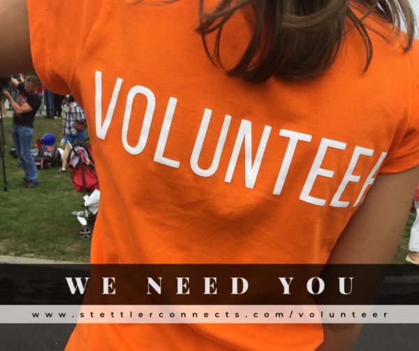 We need you volunteer