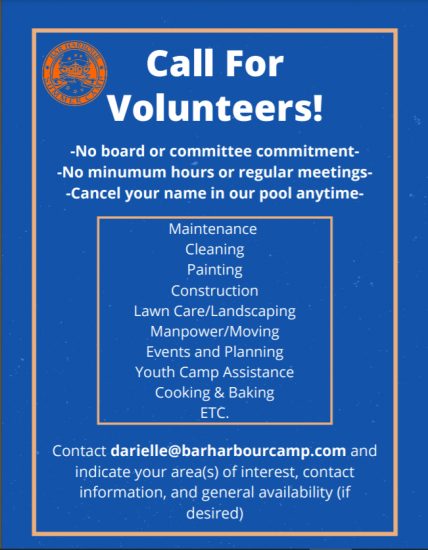Bar harbour volunteers