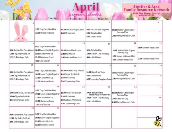 Frn april calendar