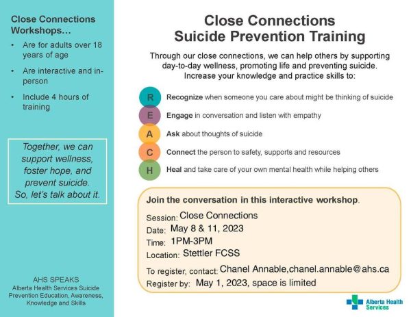 Suicide prevention training may