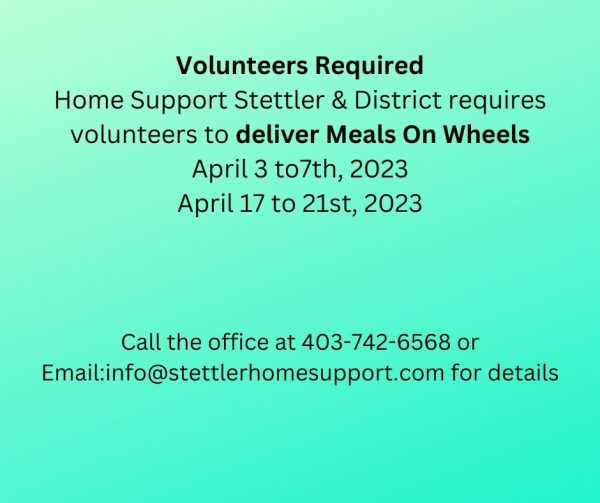 MOW volunteers needed April